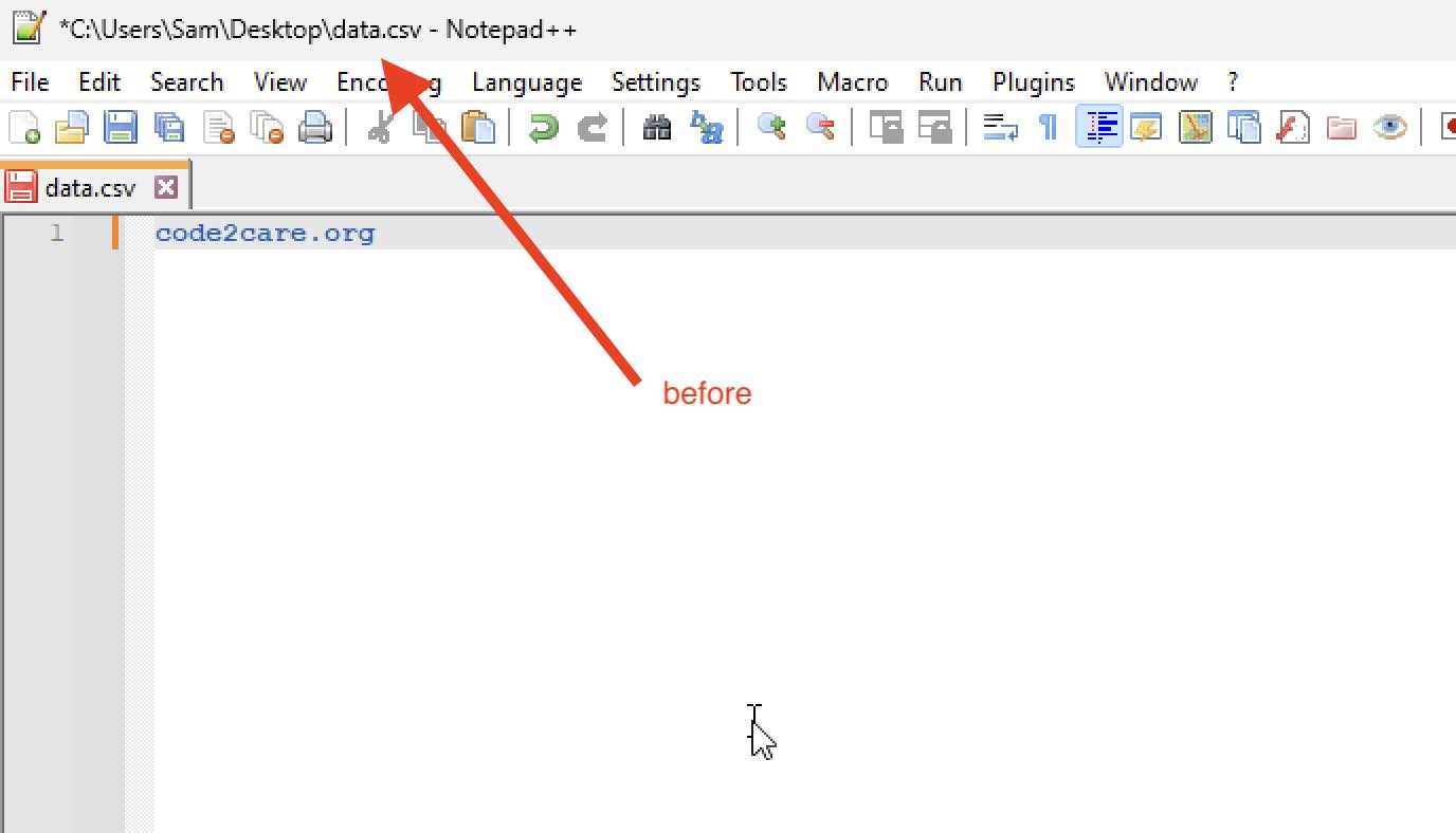Notepad++ file name with absolute path